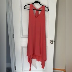 BCBG coral dress